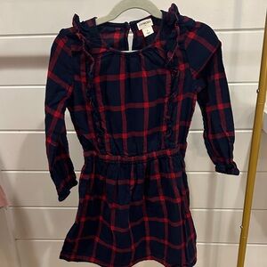 Crewcuts Red and Blue Plaid Kids Dress